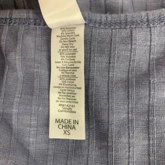 LuLaRoe Womens Grey Long Sleeve Ribbed Top Size XS - Picture 5 of 5